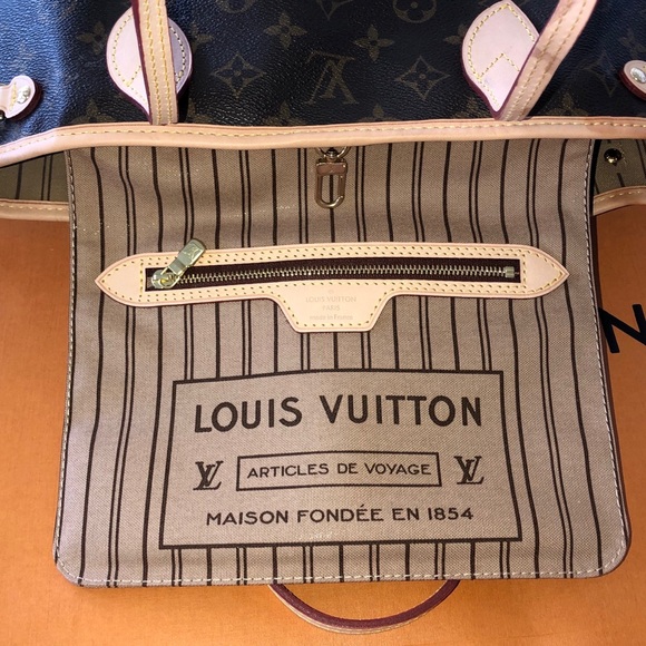 Authentic Louis Vuitton Monogram Neverfull PM Bag - Picture 4 of 7